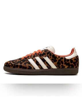 adidas Leopard Print Samba - Leopard and Red